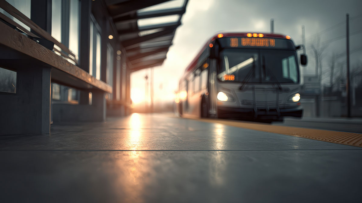 bus parking on bus stop